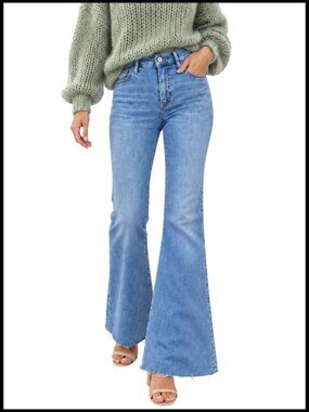 FRAME Le Easy Flare Jeans Colorado Blue High Rise 25